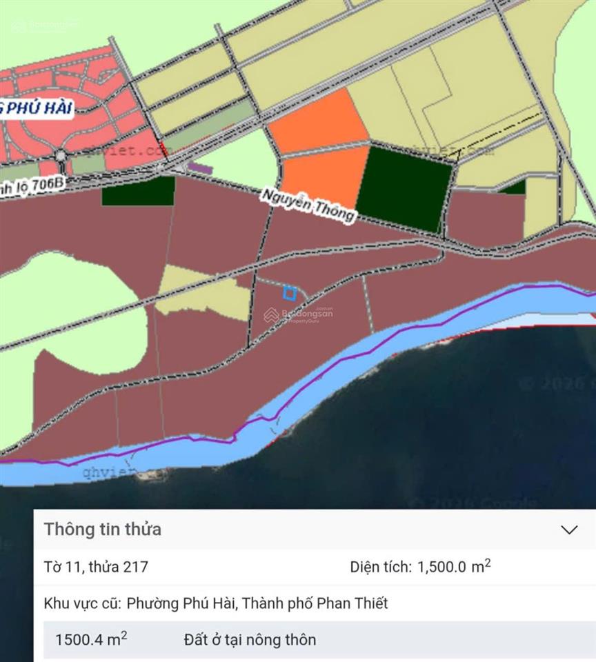 Bán đất vị trí đẹp phường phú hài  phan thiết