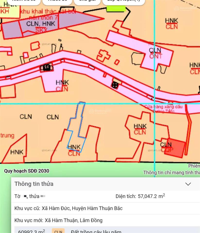 Bán đất cln diện tích lớn gần sân bay phan thiết