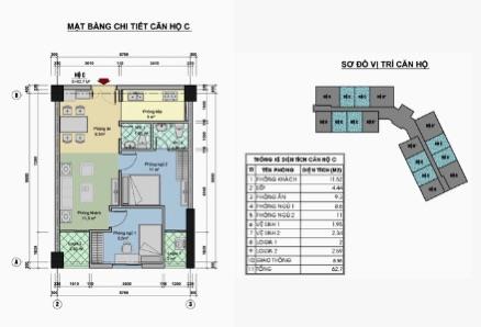 Bán căn hộ hud3 tây nam linh đàm 2 ngủ 2wc giá rẻ nhất thị trường 4.x tỷ
