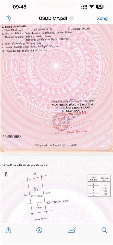 Đất nền ngay Trung Tâm Plaza Chơn Thành