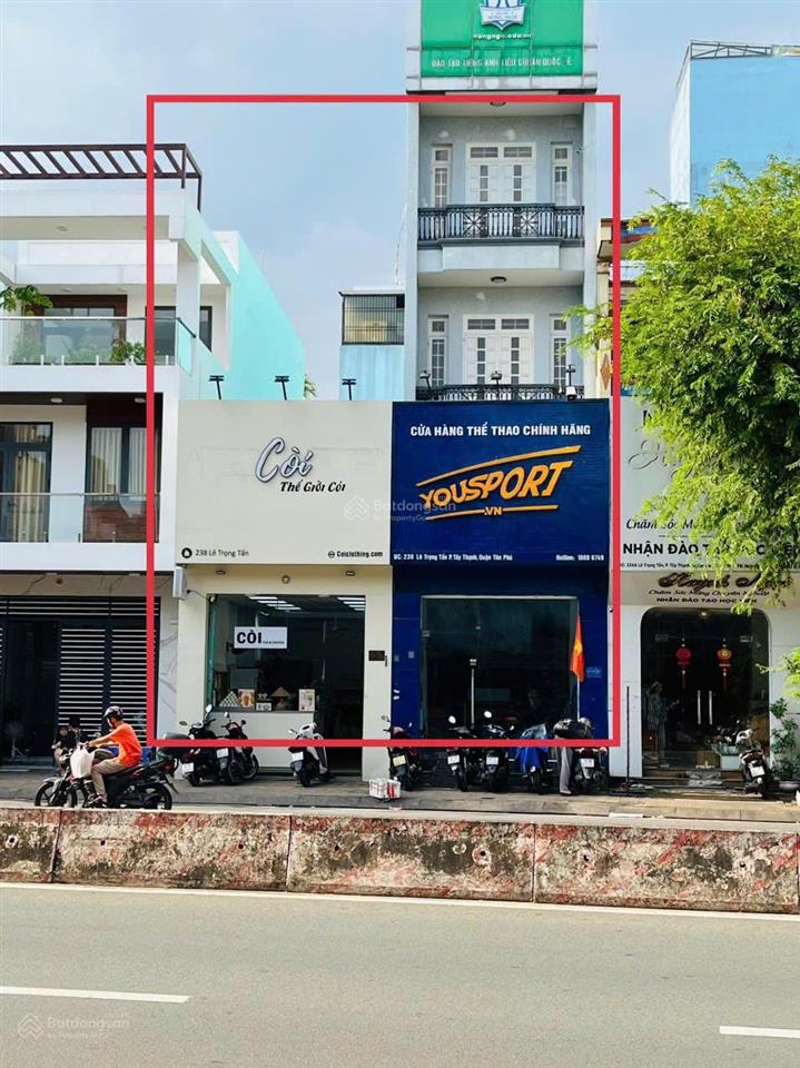 Nhà bán mặt tiền đường lê trọng tấn dt 8x20 đúc 1 trệt 3 lầu và 1 căn cấp 4 bán 38 tỷ