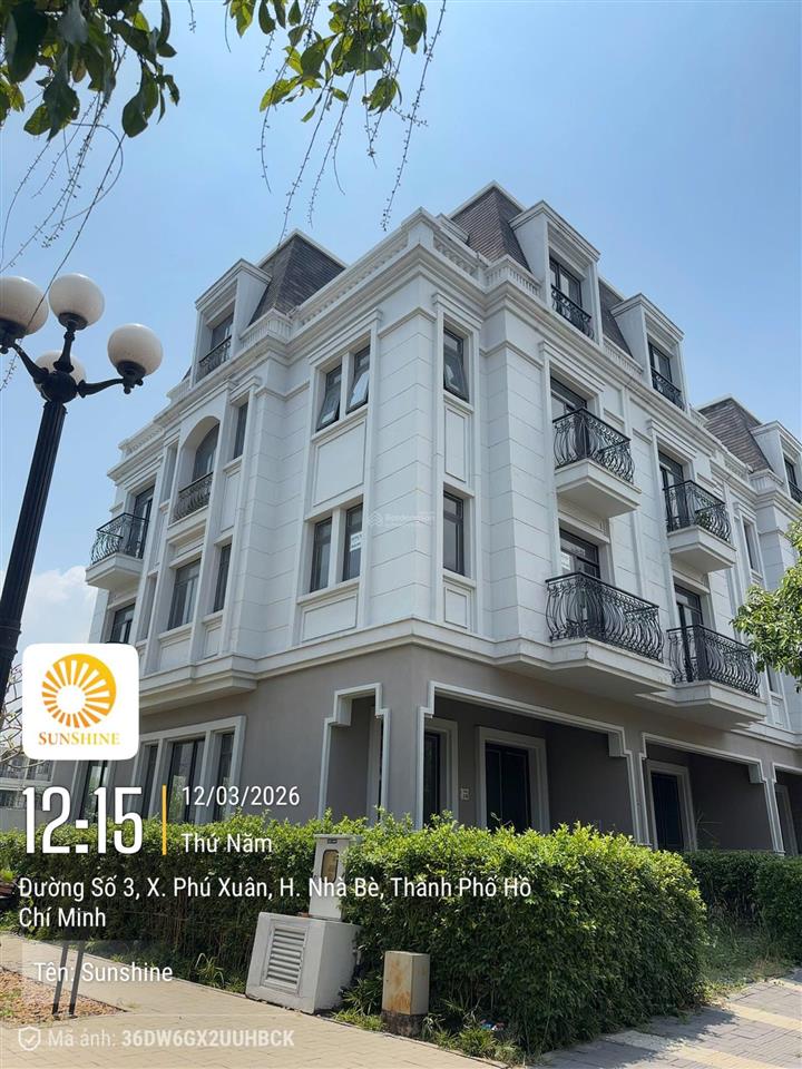 Biệt thự sunshine đẳng cấp không gian sống thượng lưu dt 8x18 đúc 1 trệt 2 lầu