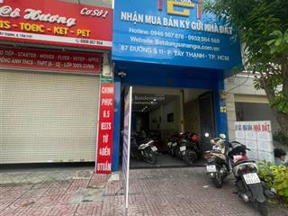 Bán nhà mặt tiền s11 tây thạnh 4x25m, 3 tầng, giá chỉ 14,8 tỷ