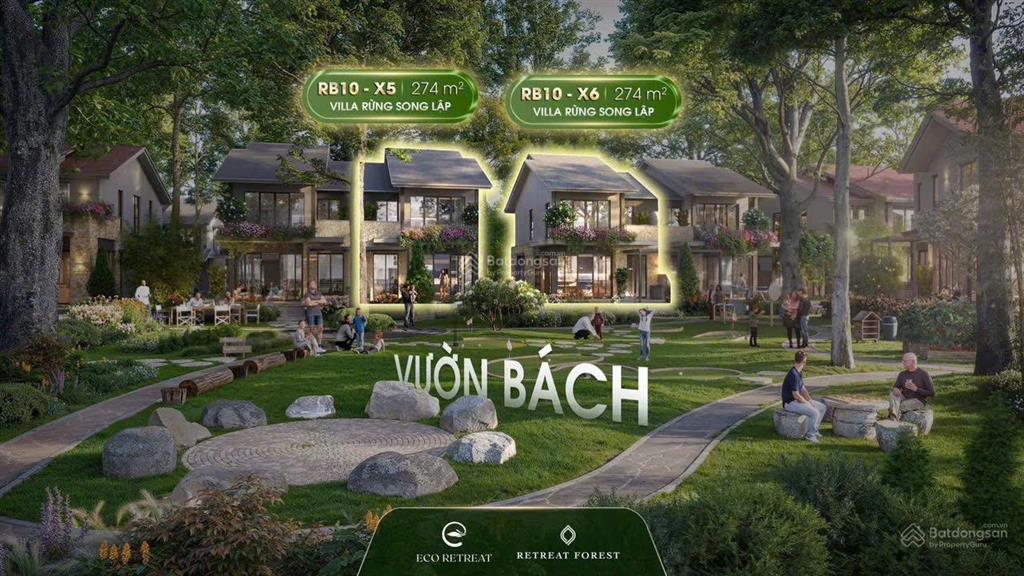 Bán biệt thự song lập rừng view công viên rừng bách 230m2 giá 18tỷ3( ck 10%)