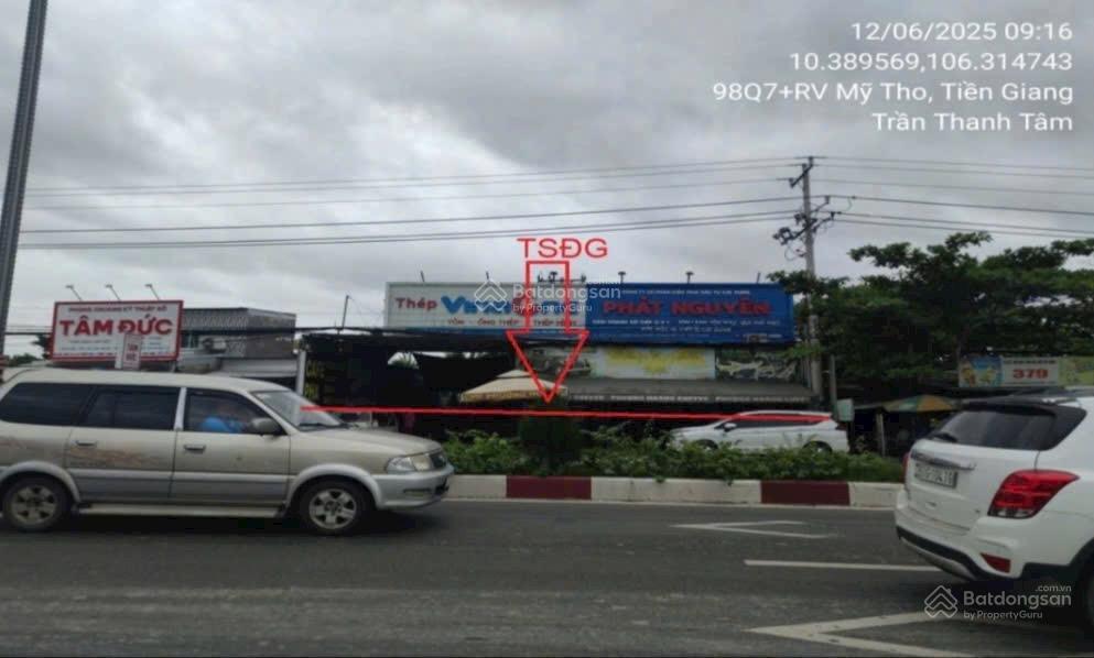 Ngân hàng thanh lý đất mặt tiền ql1a, phường trung an, mỹ tho, tiền giang 3133m² / 26 tỷ