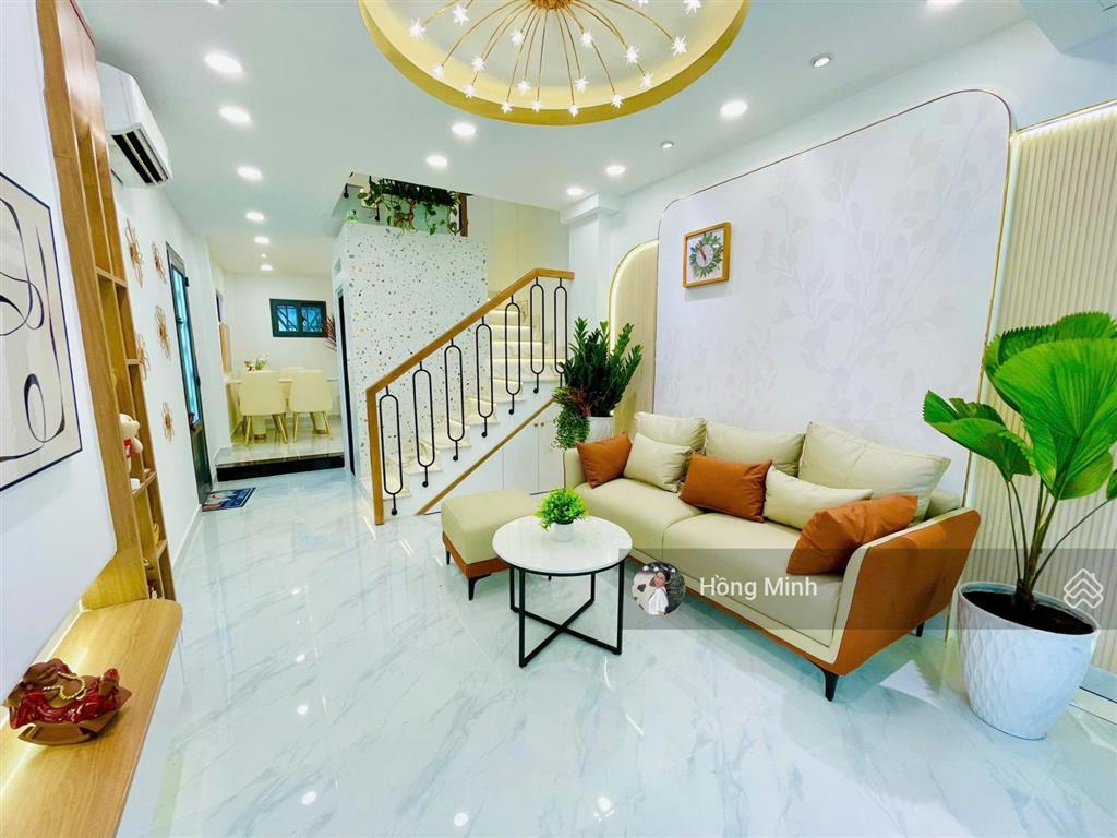 Nhà mới hoàng văn thụ, phú nhuận, 53m2, 3 tầng, 4pn, full nội thất, ở liền, 7.15 tỷ
