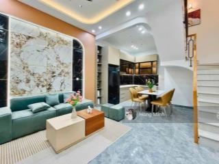 Nhà mới, hẻm xe hơi quang trung, dt 7x14m, 3 lầu, 6 phòng ngủ, full nội thất