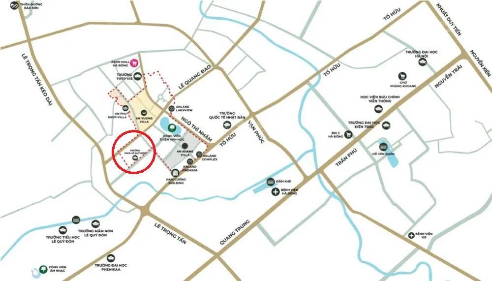 Giá tốt biệt thự an quý kđt dương nội  sau nhà là vườn hoa
