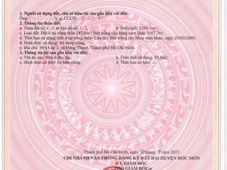 Đất Hóc Môn có nhà sẵn giá còn mềm so với khu vực