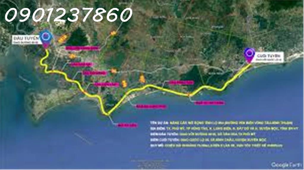 Đất 1.3ha Bình Châu, 45 tỷ, đón sóng đường ven biển và sân bay Long Thành