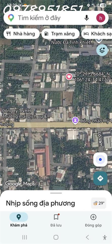 Bán Đất 134m2 giá 780 triệu tại - Chọn - Xã Tân Mỹ Chánh, Thành phố Mỹ Tho, Tiền Giang