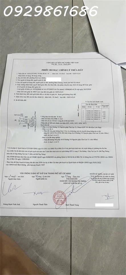 Cần tiền bán nhanh lô đất ngay thành phố mới Bình Dương, DT 82m2, giá đầu tư