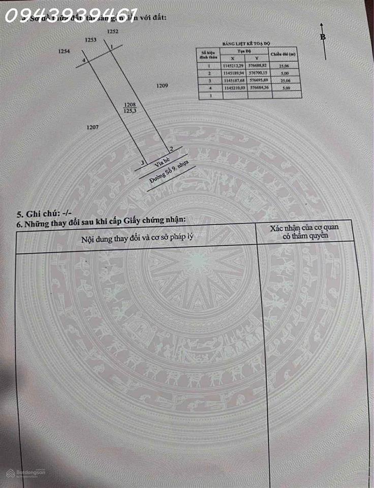 Bán 1 nền 5x25m KDC Long Thạnh Hưng, Chợ Gạo, Tiền Giang (nay xã Chợ Gạo, tình Đồng Tháp)