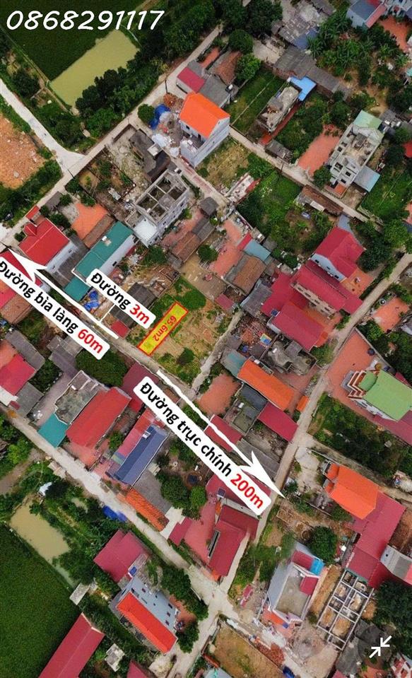Bán đất lô đất siêu đẹp tại Thôn Yên Ninh, Nội Bài, Hà Nội, DT 65,6m2, giá 1,64 tỷ