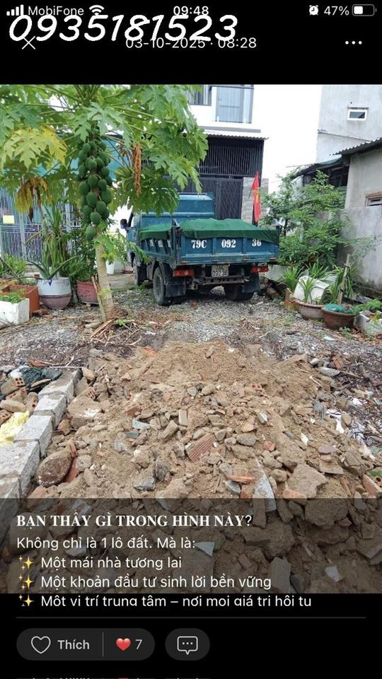 Chính chủ bán đất 53.7m2 giá 2 tỷ 50 triệu gần chợ Đầm Nha Trang, khu Hà Thanh