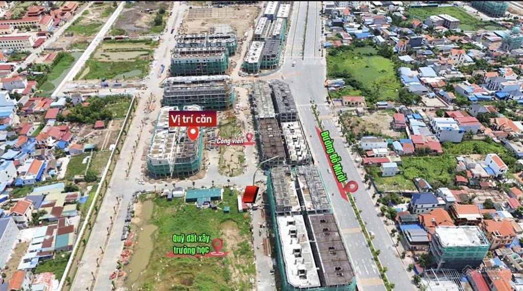 Căn cực tiềm năng 90m2 xây 4 tầng cạnh công viên và trường học, hoàng huy newcity, giá cực tốt