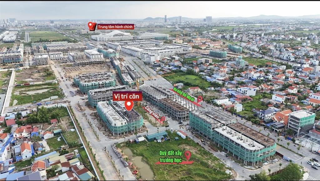 Căn cực tiềm năng 90m2 xây 4 tầng cạnh công viên và trường học, hoàng huy newcity, giá cực tốt