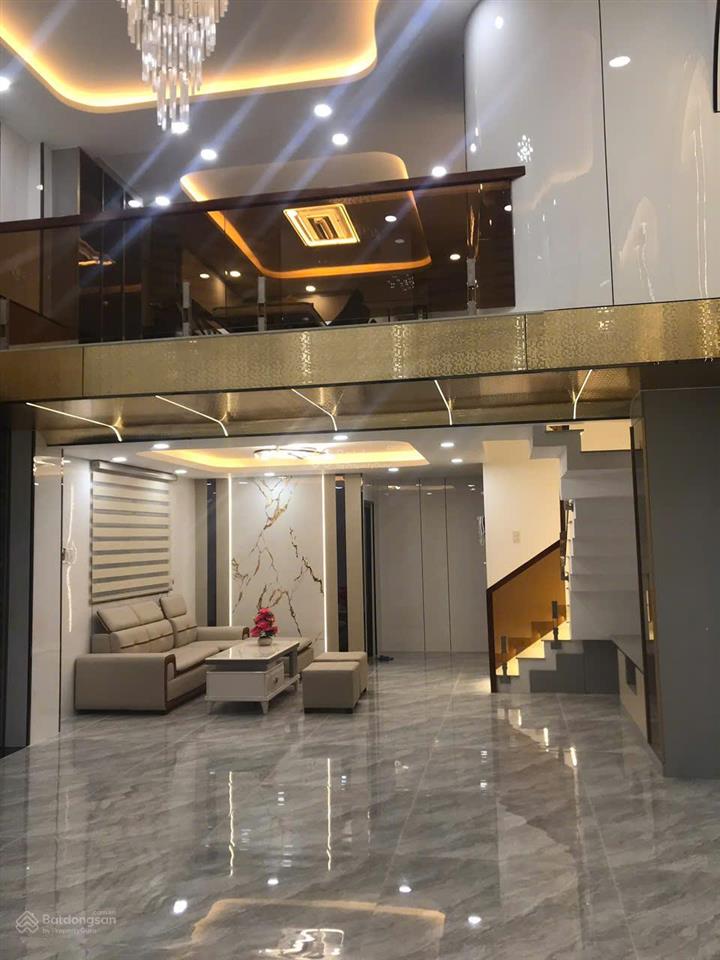 Bán nhà 2 mặt tiền hẻm 6m bùi quang  gò vấp 5 tầng full nội thất cao cấp 11,9 tỷ tl