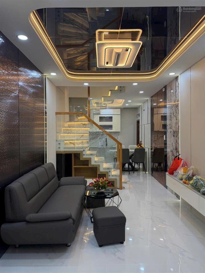 Bán nhà bùi quang là, phường an hội tây  nhà mới 1 trệt 1 lầu, full nội thất, giá 4,35 tỷ