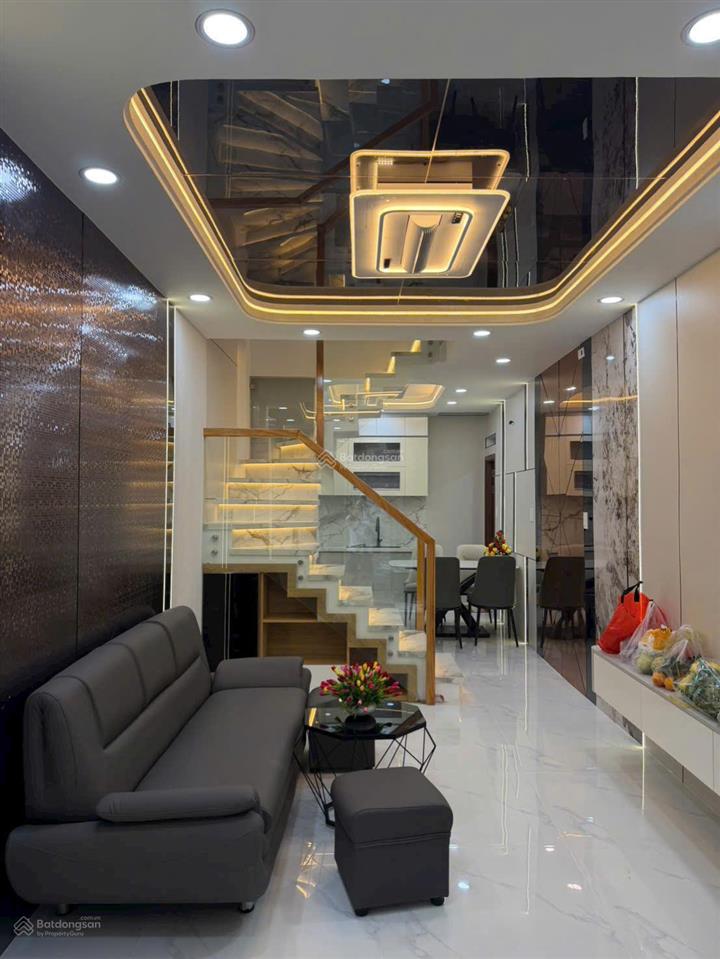 Bán nhà bùi quang là, phường an hội tây  nhà mới 1 trệt 1 lầu, full nội thất, giá 4,35 tỷ