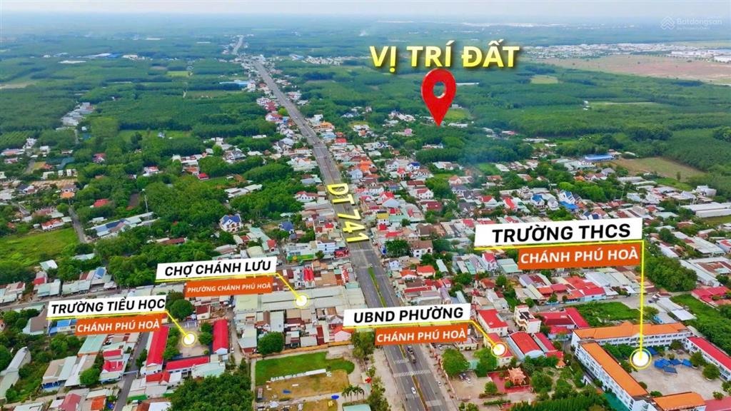 Lô đất tại chánh phú hòa đáp ứng đầy đủ nhu cầu mặt tiền 20m thông thoáng  0905 578 ***