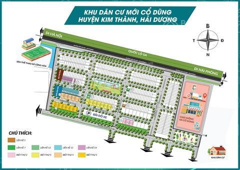 Chính chủ bán biệt thự kđt mới cổ dũng 216m2  sổ đỏ trao tay  tặng sân vườn 200m2  27tr/m2