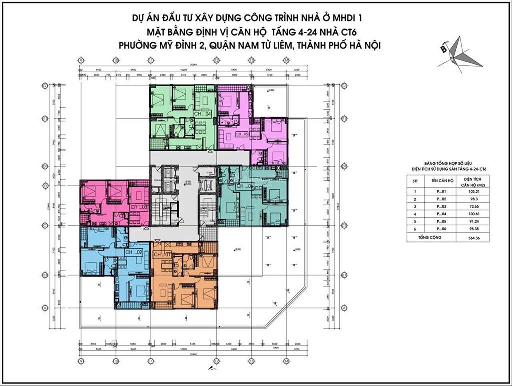 Chính chủ bán căn góc 3pn chung cư ct6 mhdi lê đức thọ, 98.4m², tầng thấp view thoáng, sổ đỏ sẵn