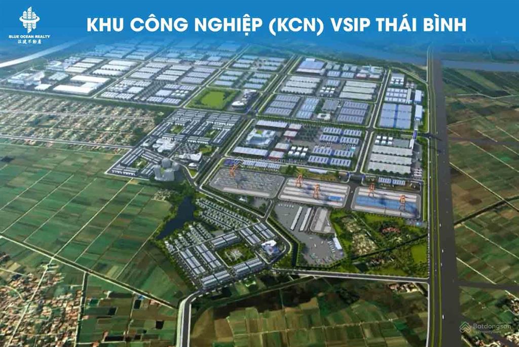 Bán đất tmdv ngay cổng kcn vsip thái bình  10.000m2 giá đầu tư f0 chỉ 5,x triệu/m2