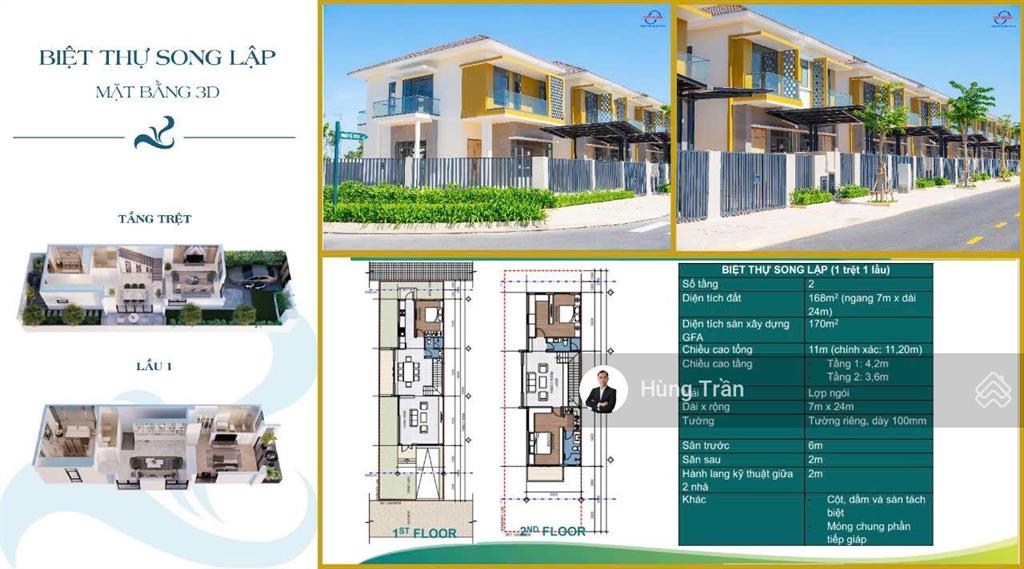Bán biệt thự song lập sun casa central, một trong số ít 1 căn giá 4,9 tỷ ngay kcn vsip ii