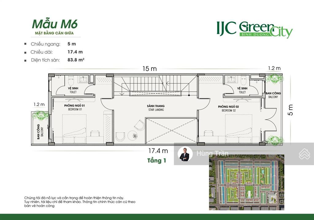 Bán nhà phố ijc green city mẫu m6 view công viên 130m2 3 tầng, tt 30% nhận nhà, giá 5,5 tỷ