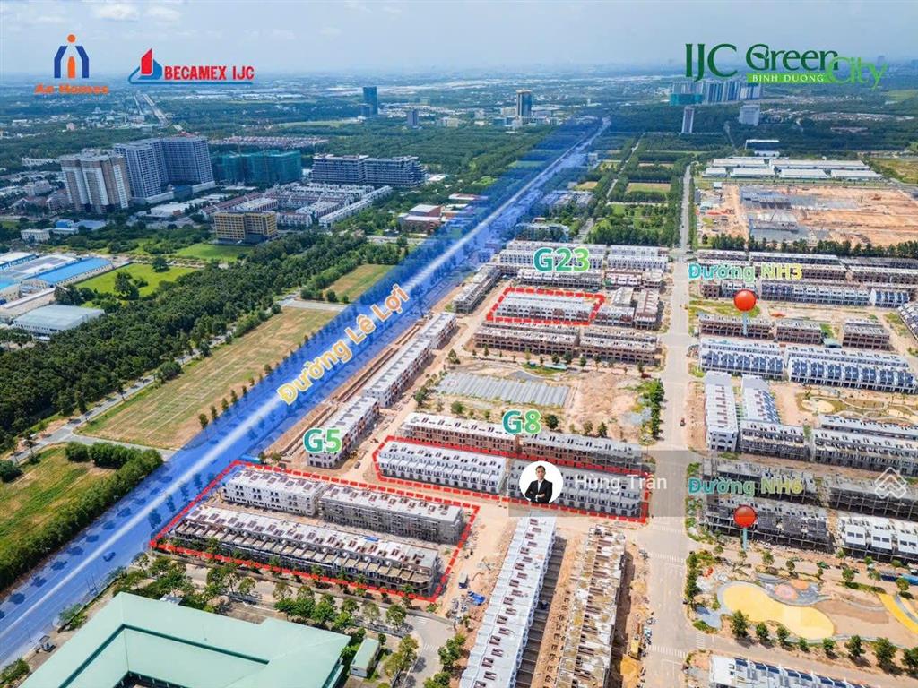 Bán nhà phố ijc green city mẫu m6 view công viên 130m2 3 tầng, tt 30% nhận nhà, giá 5,5 tỷ