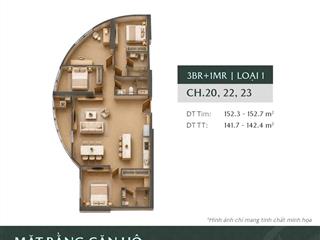 Bán căn 3 ngủ + .. căn số 1423 toà l1 chung cư lumiere cao xà lá thanh toán nhanh 15 ngày 20.7 tỷ