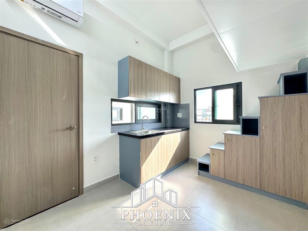 Khai trương căn hộ gác mới xây 100%  full nội thất  cửa sổ, ban công ngay chợ hiệp thành