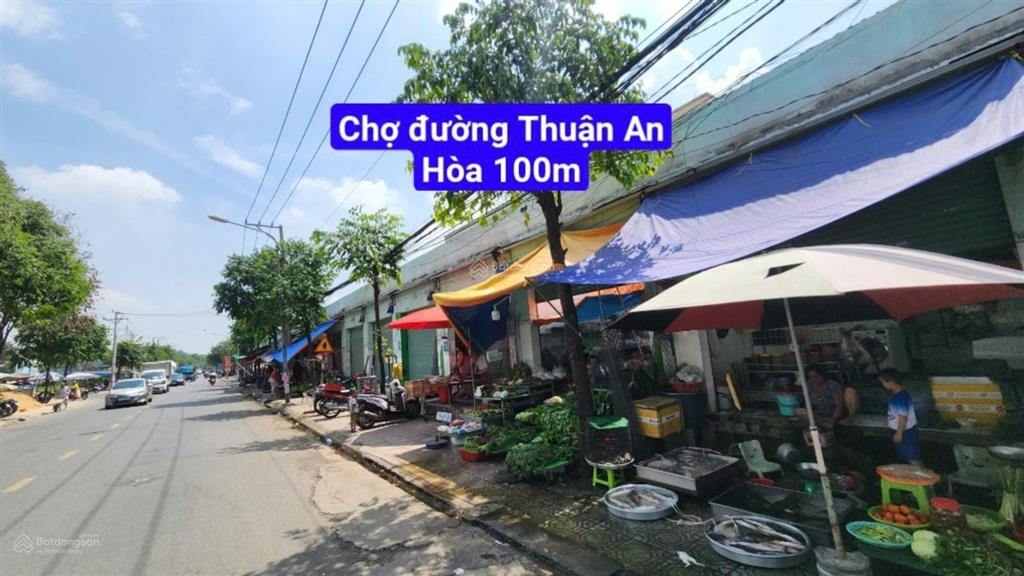 Bán đất 2 mặt tiền vip khu dân cư gần đường thuận an hòa. p. thuận giao, thuận an