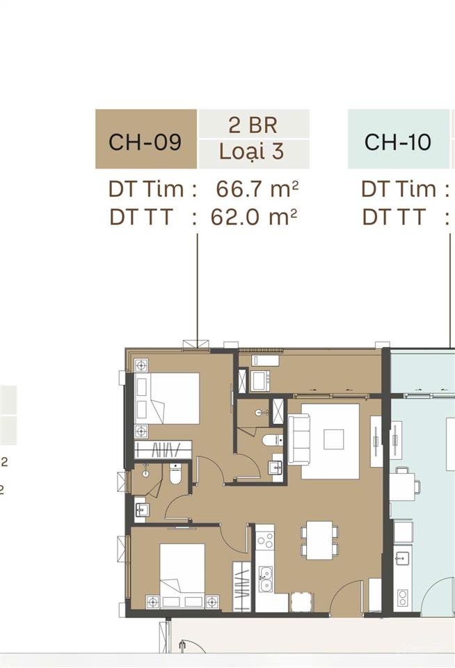Chính chủ bán 2n 62m2 trinity square. cắt 500tr vào gốc. chỉ 3624tr. rẻ chưa từng co