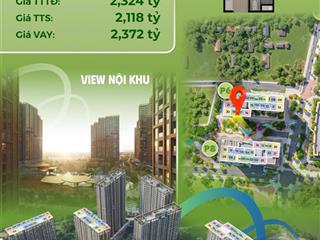 Chỉ 67tr/m2. sở hữu căn studio view nội khu tầng đẹp. vốn chỉ 750tr.  0962 506 *** nhận ptg