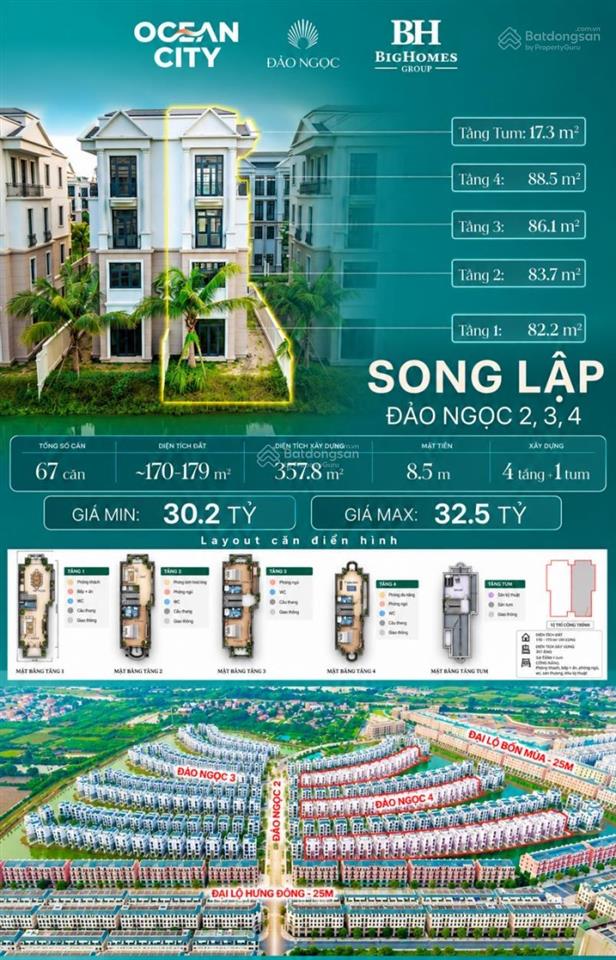 Biệt thự đảo ngọc  giá tốt. chỉ từ 120tr/m2.  0962 506 *** e linh để nhận thông tin