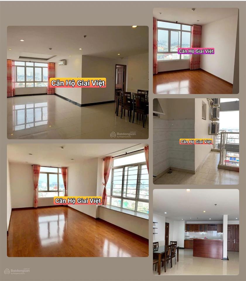 Cho thuê căn hộ giai việt 2pn 2wc dt 115m2 nhà trống giá 12tr có tttm thuận tiện  mt tạ quang bửu