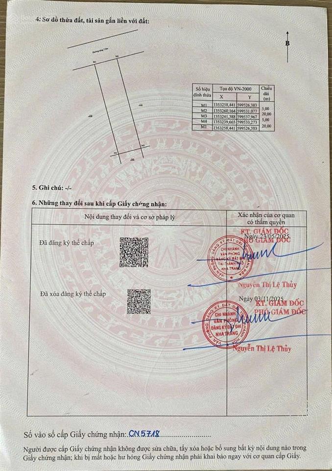 Bán đất tdc mỹ gia đối diện phường nam nha trang chỉ 6,5 tỷ sổ hồng công chứng