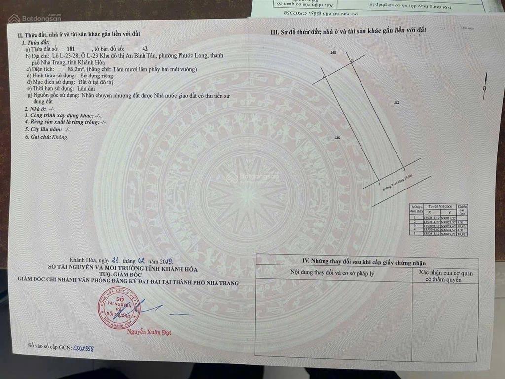 Bán đất khu đô thị an bình tân sổ hồng riêng chỉ 6,4 tỷ