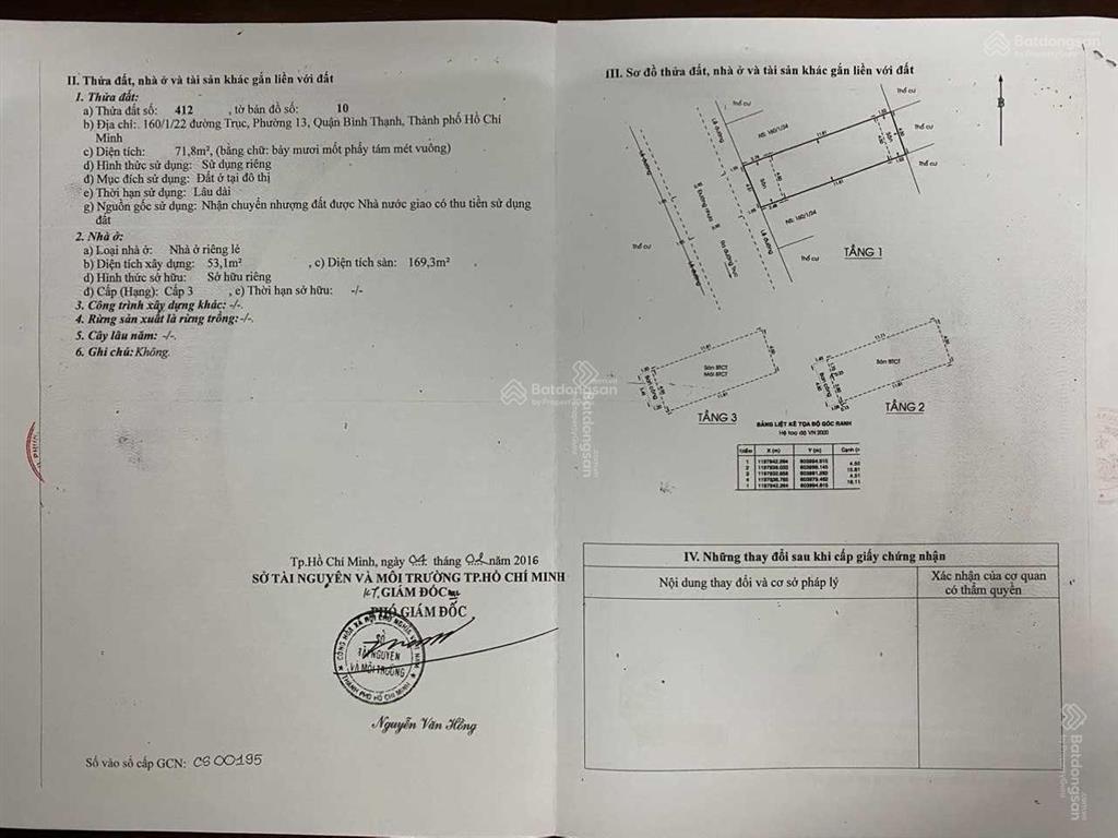 Cần bán nhà đường nội bộ ngay kdc bình hòa, đặng thùy trâm, p. 13, q. bình thạnh
