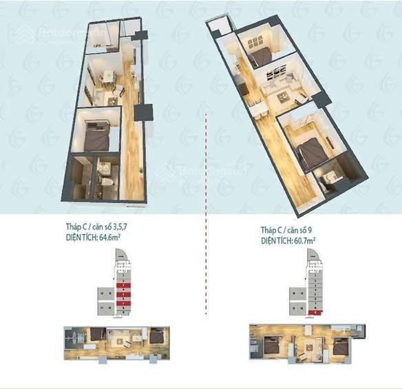 Bán căn hộ chung cư 81.6 m2, 2pn, 2wc, giá 4,90 tỷ tại ct1 nam, chung cư nam xa la, hà đông, hà đôn