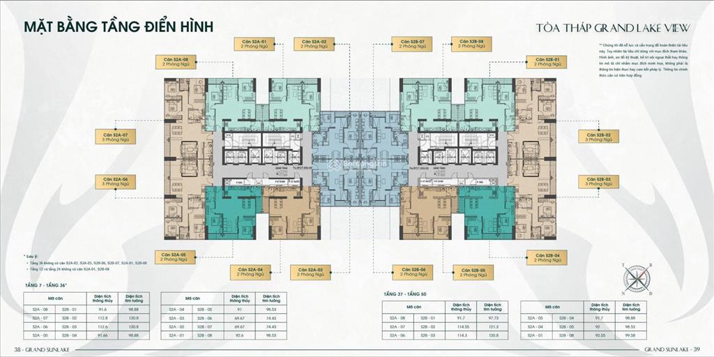 Grand sunlake trần phú 92m 2+1 ngủ 2 vệ sinh chỉ 4,8 tỷ bao phí sang tên