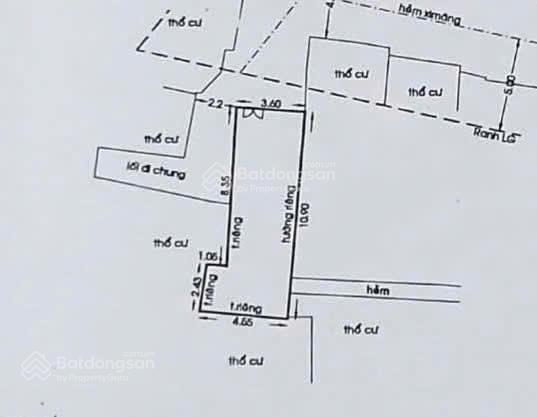 Nhà hxh đường trương đăng quế, p.3, gò vấp, nhà cấp 4, dt 40m, ngang 3.6m, giá 7.2 tỷ tl.