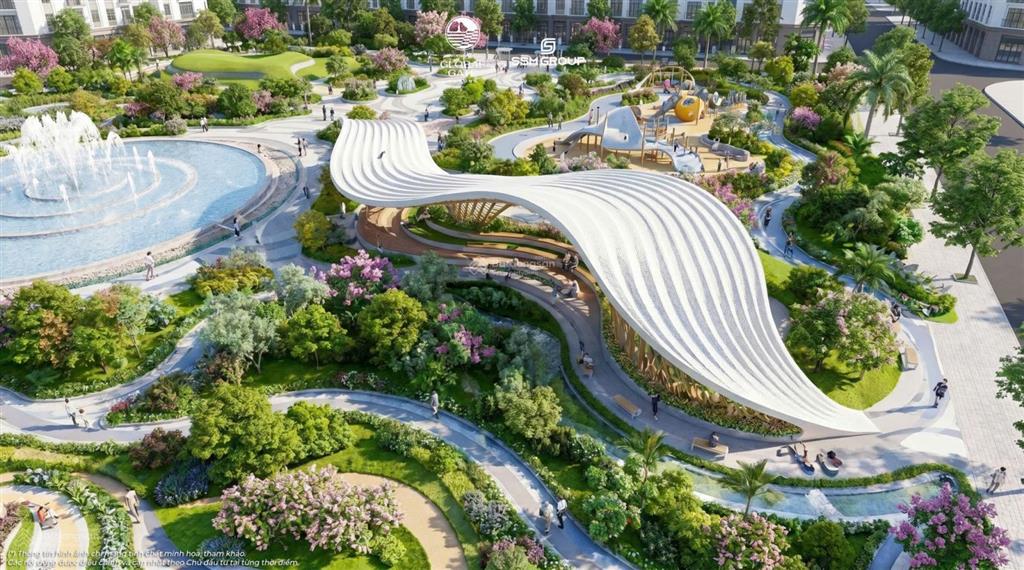 Hiếm có căn biệt thự đơn lập 2 mặt tiền view công viên hoàng hôn sát vịnh hạ long