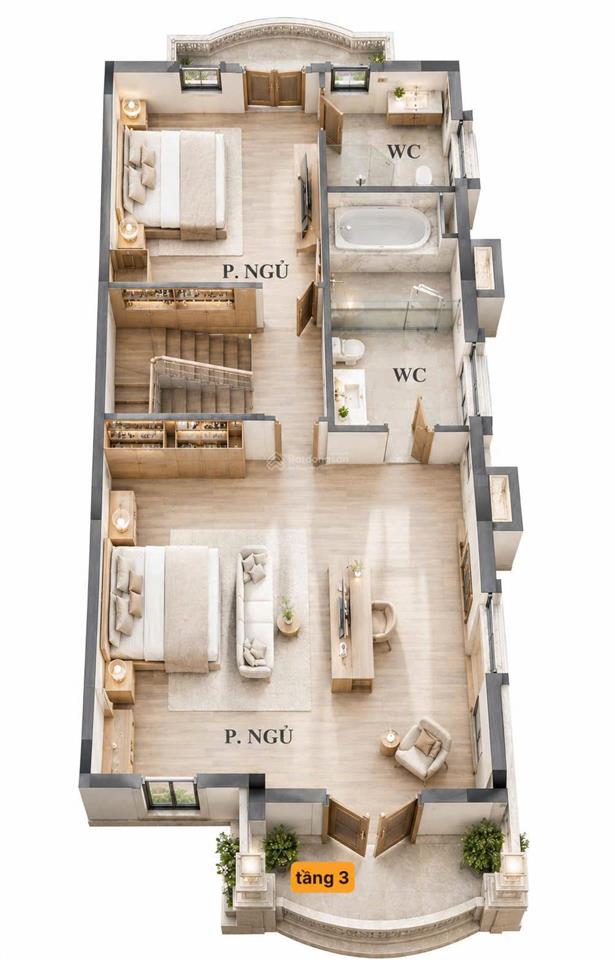 Sở hữu cặp biệt thự sân vườn sát hồ  cạnh vịnh hạ long chỉ với 34 triệu/m2