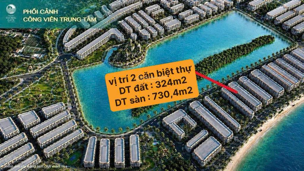 Sở hữu cặp biệt thự sân vườn sát hồ  cạnh vịnh hạ long chỉ với 34 triệu/m2