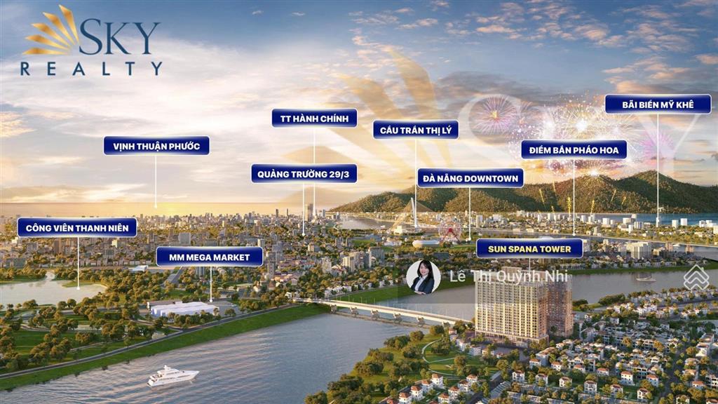 Spana tower căn hộ 2 phòng ngủ trung tâm hòa xuân sun group đầu tư.htls 0%, ân hạn gốc lãi 30 tháng