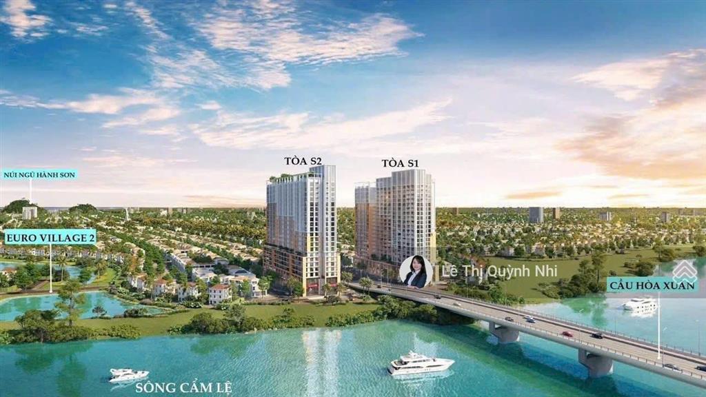 Spana tower căn hộ 2 phòng ngủ trung tâm hòa xuân sun group đầu tư.htls 0%, ân hạn gốc lãi 30 tháng