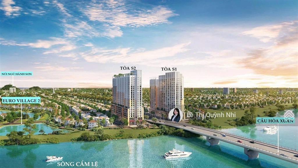 Spana tower căn hộ 2 phòng ngủ trung tâm hòa xuân sun group đầu tư.htls 0%, ân hạn gốc lãi 30 tháng